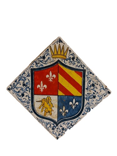 Piastrella ceramica stemma - piastrella,