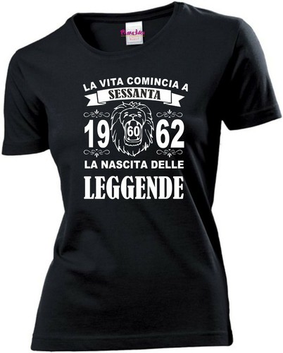 Shirt donna scritta anni - scritta,