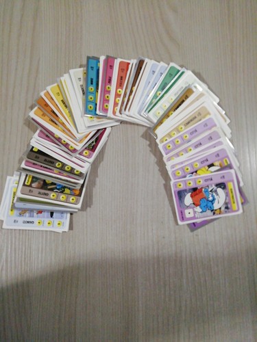 Lotto 138 carte puffi conad - carte,