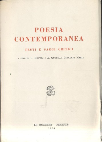 Poesia contemporanea testi - contemporanea,