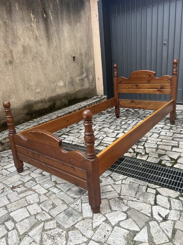 Struttura letto noce - struttura,