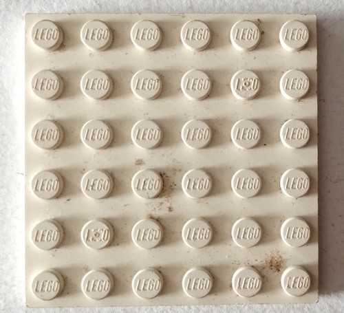 Lego baseplate 6x6 plate white - lego,