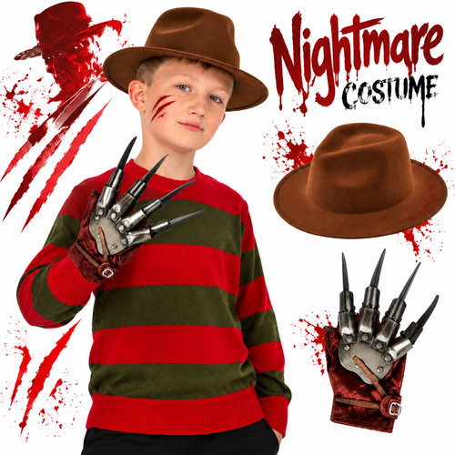 Costume freddy krueger per - freddy,