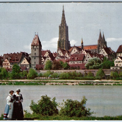 C1910s ulm germania cartolina - ulm,,