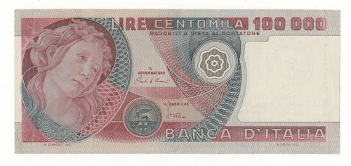 100000 lire botticelli - ,