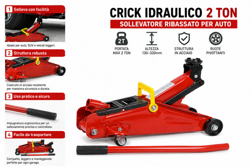 Cric idraulico auto - idraulico, 2