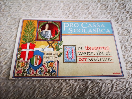 Antica cartolina pro cassa - antica,