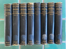 History of France by Francois Pierre Guillaume Guizot vols 1-8 1885 HC hardcover