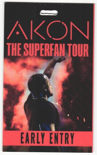 Akon concert laminate pass - akon,