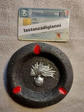 FERMACARTE Carabinieri POSACENERE Benemerita Fiamma PORTACENERE Arma