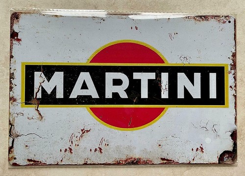 Martini insegna targa metallo - martini,
