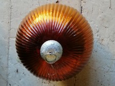 SFERA ARANCIONE NATALE 25x25 CM PER ADDOBBO VETRINE VINTAGE