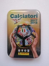 TIN BOX PANINI VUOTA FIGURINE CALCIATORI 2017 2018 PERFETTA!