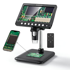 Microscopio Industriale Digitale 1200X HD 7'' Display a Colori Fotografia- Video