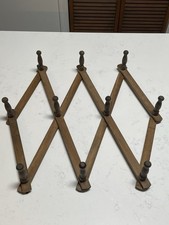 Porta fisarmonica vintage Nevco 10 pioli. Appendiabiti da parete. Appendiabiti/cappello/tazza vintage