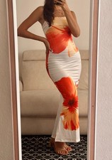 Abito lungo floreale estivo - NUOVO Taglia S