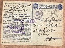 POSTA MILITARE 2B FRANCHIGIA CARTOLINA S.TENENTE ROCCO POLIMENI MEDAGLIA D’ORO