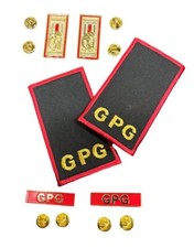 Guardie Giurate GPG IPS Kit Tubolari Mostrine Spilla GPG Bordo Rosso Modello 2