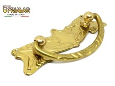 MANIGLIA CLASSICA PER MOBILI ANTICHI Interasse mm.64 OTTONE LUCIDO ditta GIUSTI