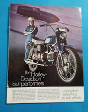 PUBBLICITA' 1968 MOTO HARLEY