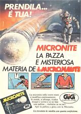 Micronauti GIG Micronite Pubblicità 1980 Italian Magazine Advertising 18x13
