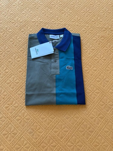 Polo lacoste uomo color block - polo,