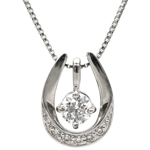 Collana diamante 186ct pt900 - 0,186ct,