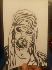 Disegno Silhouette Kurt Cobain