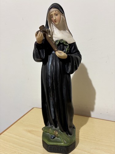 Vecchia statua gesso santa - vecchia,