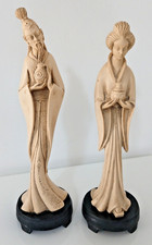 Coppia Statue Sculture Cinesi