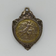 Medaglia argento Milano San Remo 1928 Binda con montatura decorativa esterna