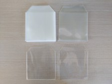 40x Bustine porta CD DVD con alette plastica trasparenti custodie morbide buste