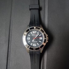 Orologio Sector 230 Con Quadrante Nero Cinturino Nero Con Datario