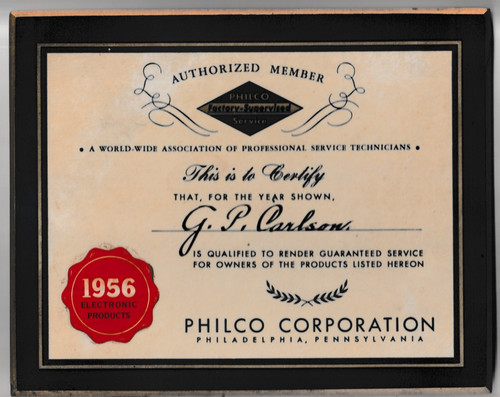 Targa philco corporation 1956 - targa,
