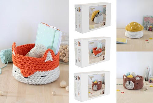 Set uncinetto anchor cestini - uncinetto,