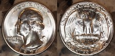 1954 S Washington Quarter 25C