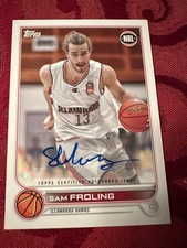 2022-23 Topps NBL Autograph #32 Sam Froling Auto Illawarra Hawks #d/50 Rookie