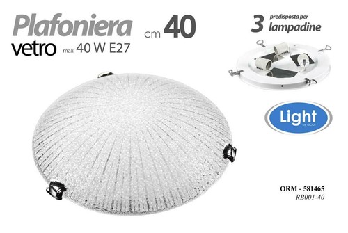 Plafoniera tonda applique - applique, in