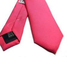 Mens fuchsia tie slim silk m