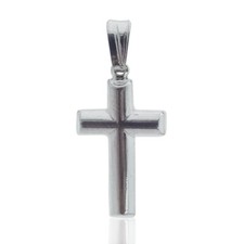 Ciondolo croce liscia mm 25x13
