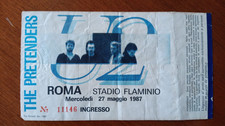 Ticket biglietto U2 -THE PRETENDERS - Roma 1987