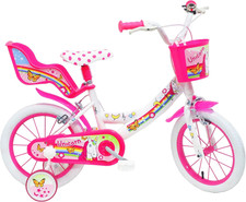Unicorn, Bicicletta Bambino, Bianco-Rosa, Misura 14"