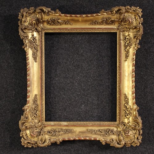 Cornice italiana dorata - , in