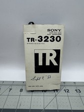 Transistor radio vintage Sony TR-3230 stato solido made in Japan 1979 con scatola