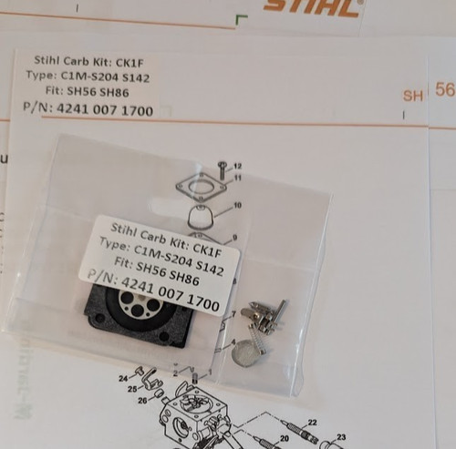 Kit manutenzione carburatore