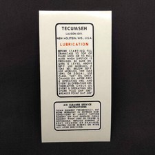 TECUMSEH ENGINE SERVICE