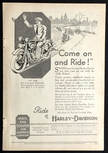 Harley davidson twin 1930 - davidson,