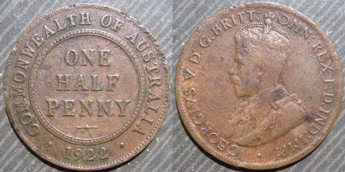 Australia penny 1922 - australia,