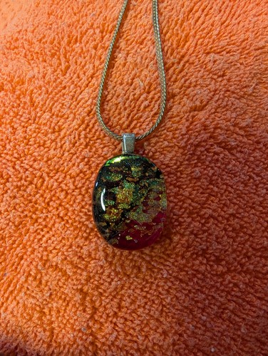 Collana con ciondolo resina - collana,