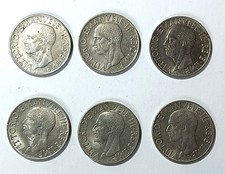 Lotto n. 6 monete da 1 Lira